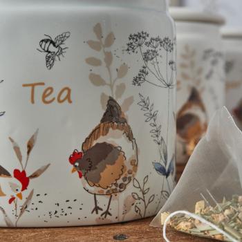 Pojemnik ceramiczny na herbat - Country Hens - Price Kensington