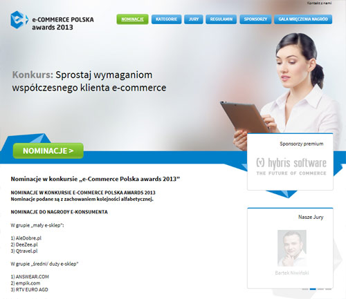 AleDobre.pl nominowany w konkursie e-Commerce Polska awards 2013