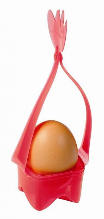 Koszyczek do gotowania jajka, czerwony - Pavoni