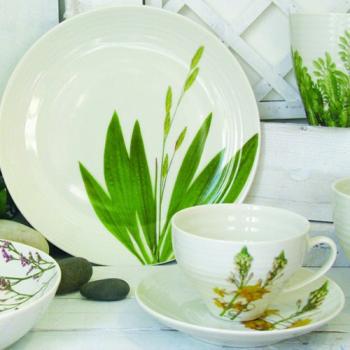 Talerz porcelanowy obiadowy Organic Meadow (rednica: 25,5 cm) - Loveramics
