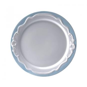 Talerz porcelanowy deserowy Miix (rednica: 21 cm), z niebieskim brzegiem - Loveramics