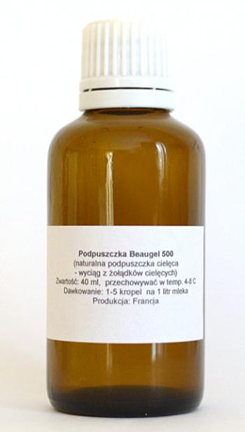 Podpuszczka cielca do produkcji serw (pojemno: 30 ml) - Beaugel 500