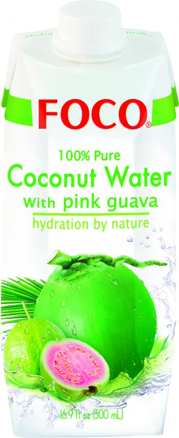 Woda kokosowa z guaw row (500 ml) - FOCO