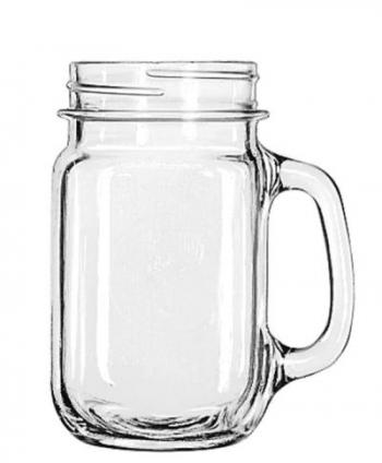 Soik - szklanka z uchwytem Drinking Jar (pojemno 473 ml) - przezroczysty - Glass