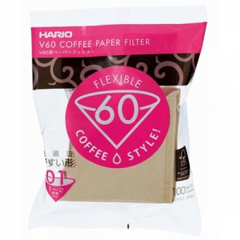 Filtry papierowe Misarashi brzowe-V60-01 (100 sztuk) - Hario