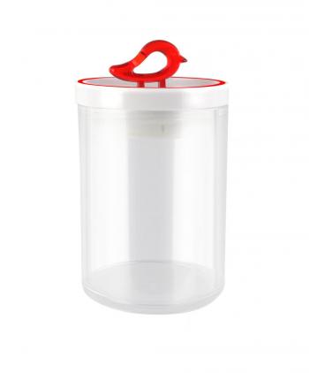 Pojemnik z przykrywk Livio (pojemno: 800 ml), czerwony - Vialli Design