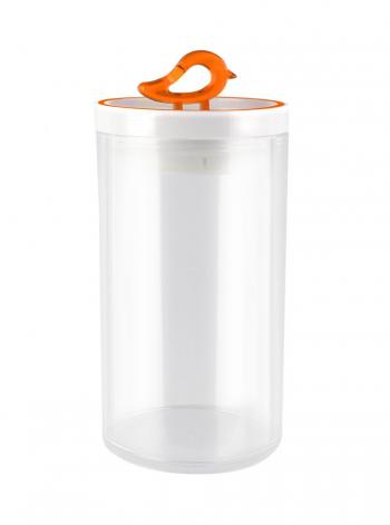 Pojemnik z przykrywk Livio (pojemno: 1200 ml), pomaraczowy - Vialli Design