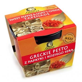 Pesto (tapenade) ze sodkiej papryki i koziego sera (100 g) - Gea