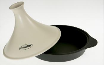 Tagine (tajine) eliwno-ceramiczne (rednica: 37 cm) w kolorze biaym - Chasseur