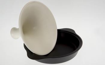 Tagine (tajine) eliwno-ceramiczne (rednica: 37 cm) w kolorze biaym - Chasseur