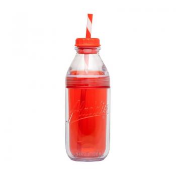 Butelka z podwjnymi ciankami i somk (pojemno: 470 ml), czerwona - Aladdin
