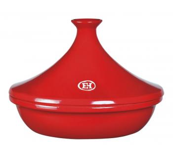 Tagine (tajine) ceramiczny (rednica: 32 cm), czerwony - Emile Henry