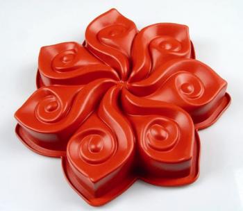 Forma silikonowa do ciasta Calla, czerwona - Pavoni