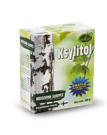 Ksylitol cukier brzozowy (500 g) + gratis draetki ksylitolki - Aka