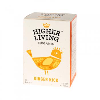 Herbata Ginger Kick (15 saszetek, 27 g) - Higher Living 