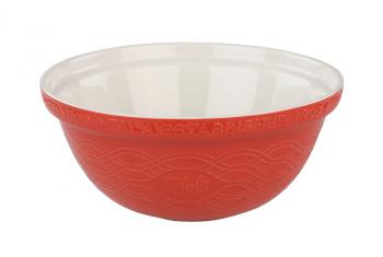 Miska ceramiczna Retro (pojemno: 2,8 litra) czerwona - Tala - OTSW