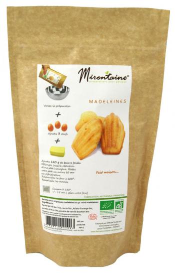 Mieszanka do pieczenia magdalenek, organiczna (290 g) Mirontaine - ScrapCooking 