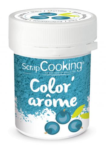 Barwnik w proszku niebieski z aromatem jagodowym (10 g) - ScrapCooking