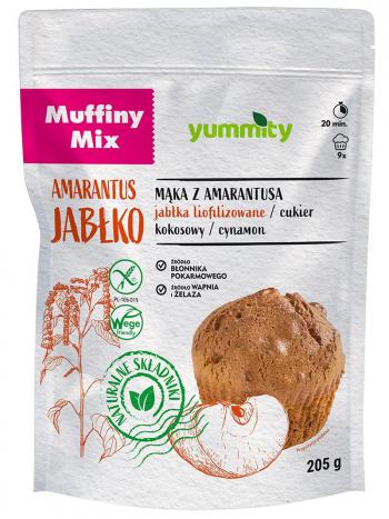 Mieszanka bezglutenowa do przygotowywania muffinw (amarantus, jabko, cynamon) - Yummity