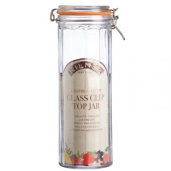 Soik, Facetted Clip Top Jar (2.2 L) - Kilner 