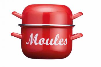 Garnek do may Moules, czerwony (18 cm) - Kitchen Craft 