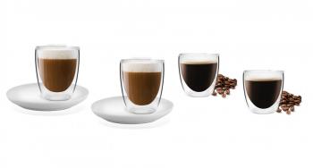 Zestaw szklanek do kawy z podwjn ciank (6 elementw) - Amo - Vialli Design