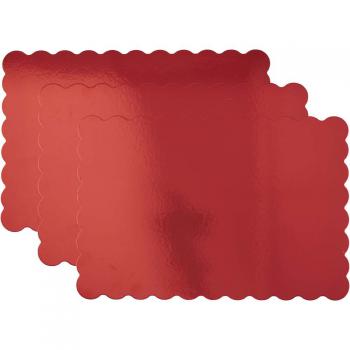 Podkadki prostoktne pod ciasto 33 x 48,2 cm, czerwone (3 sztuki) - 2104-4332 - Wilton