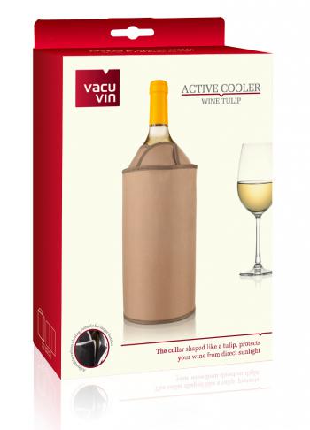 Schadzacz do wina, tulipan (jasny brz) - Vacu Vin 
