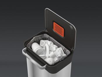 Kosz na odpady, mieci - Intelligent Waste Titan (30 litrw), srebrny - Joseph Joseph