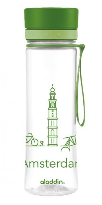 Butelka na wod (600 ml), zielona - Amsterdam - Aladdin 