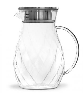 Szklanki z dzbankiem z podwjn ciank (szklanka 6 szt. 300 ml, dzbanek 1200 ml) - Cristallo - Vialli Design