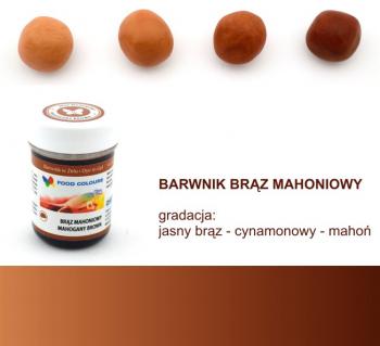Barwnik spoywczy w elu, brz mahoniowy (35 g) - Food Colours