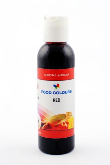 Barwnik w pynie do aerografu, czerwony (60 ml) - Food Colours