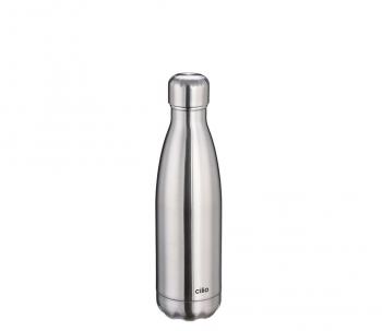 Butelka termiczna stalowa (pojemno: 500 ml), satynowa - Cilio