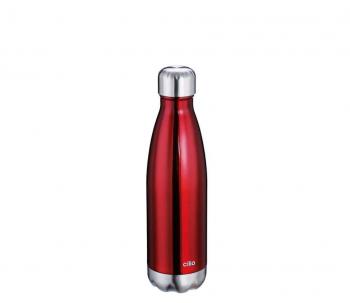 Butelka termiczna stalowa (pojemno: 500 ml), czerwona - Cilio