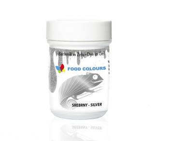 Barwnik spoywczy w elu, srebrny (35 g) - Food Colours 
