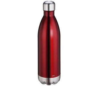 Butelka termiczna stalowa (pojemno: 1000 ml), czerwona - Cilio