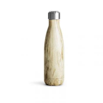 Butelka termiczna 500 ml, wzr drewno - ToGo - Sagaform 
