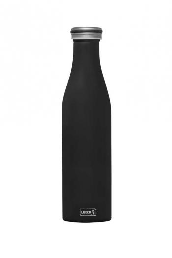Butelka termiczna stalowa (pojemno: 750 ml), czarna matowa - Lurch 