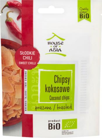 Chipsy kokosowe BIO sodkie chili (40 g) - House of Asia