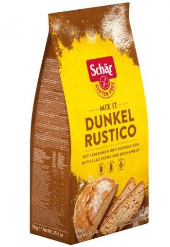Mka bezglutenowa do wypieku chleba razowego 1 kg - Mix it - Dunkel -  Schar