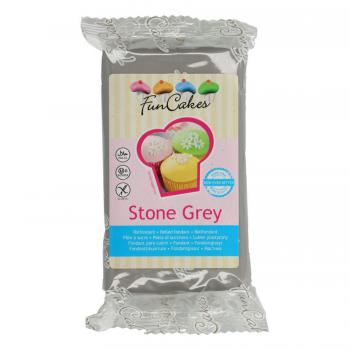 Lukier plastyczny, fondant, masa plastyczna szary (250 g) - Stone Grey - FunCakes