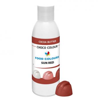 Barwnik do czekolady na bazie masa kakaowego, czerwony soneczny (100 g) - Food Colours