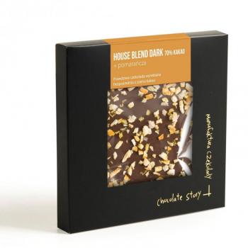 Czekolada deserowa House Blend, 70% kakao, pomaracza (100 g) - Manufaktura Czekolady