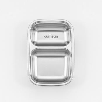 Lunchbox stalowy z 2 przegrdkami (0,7 l) - To Go - Cuitisan 