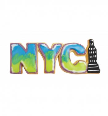 Foremka do wykrawania ciasteczek w ksztacie napisu NYC z wizerunkiem wieowca Empire State Building - ScrapCooking