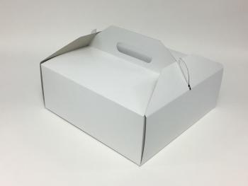 Pudeko na boxy (ciasta i torty) z rczk, biae (19,5 x 14,5 x 10 cm ) - AleDobre.pl
