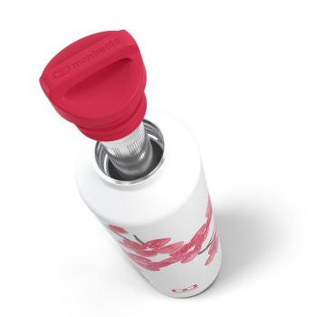 Butelka termiczna stalowa z zaparzaczem (pojemno: 500 ml) Graphic Blossom - Steel - Monbento