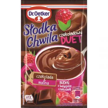 Budy Czekoladowy Duet o smaku czekolady i malin (45 g) - Sodka Chwila - Dr. Oetker