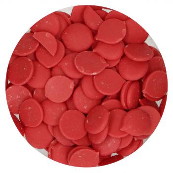 Czerwone pastylki czekoladowe Deco Melts (250 g) - FunCakes